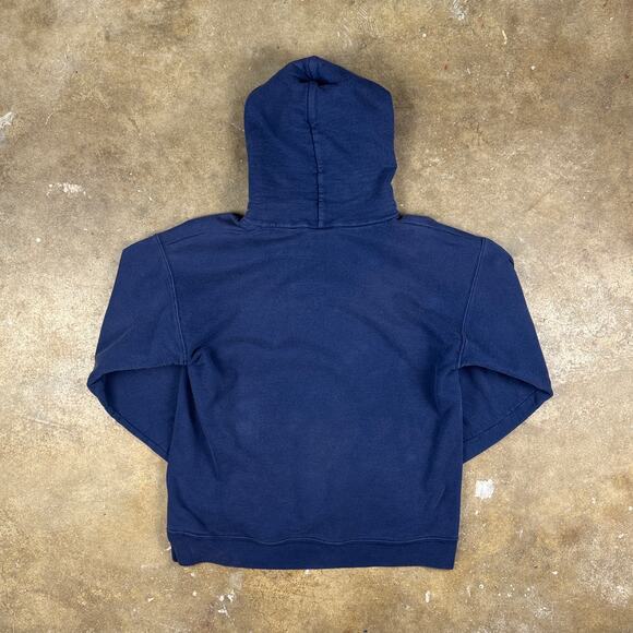 Thrasher Flame Logo Hoodie‎ Men’s Small Navy Blue Skate Pullover Y2K Style - Picture 3 of 9